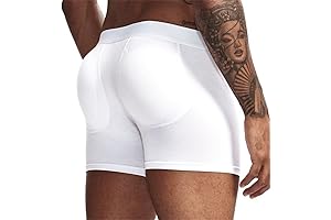 Padded Mens Underwear Boxer with Removable Hip Pad