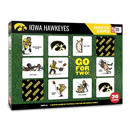Image of YouTheFan NCAA Officially-Licensed Memory Match Game - Humorous, Team-Specific, Original Hand-Drawn Artwork, Fun for the Whole Family, for Fans Young and Old