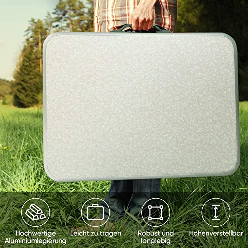 Table de camping en alliage d'aluminium durable et pliable lyrlody - 7