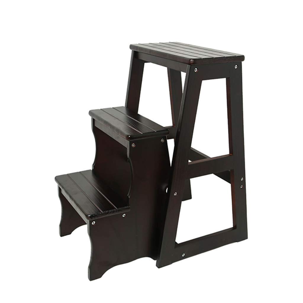 Tabouret échelle en bois pour atteindre les placards hauts sans effort
