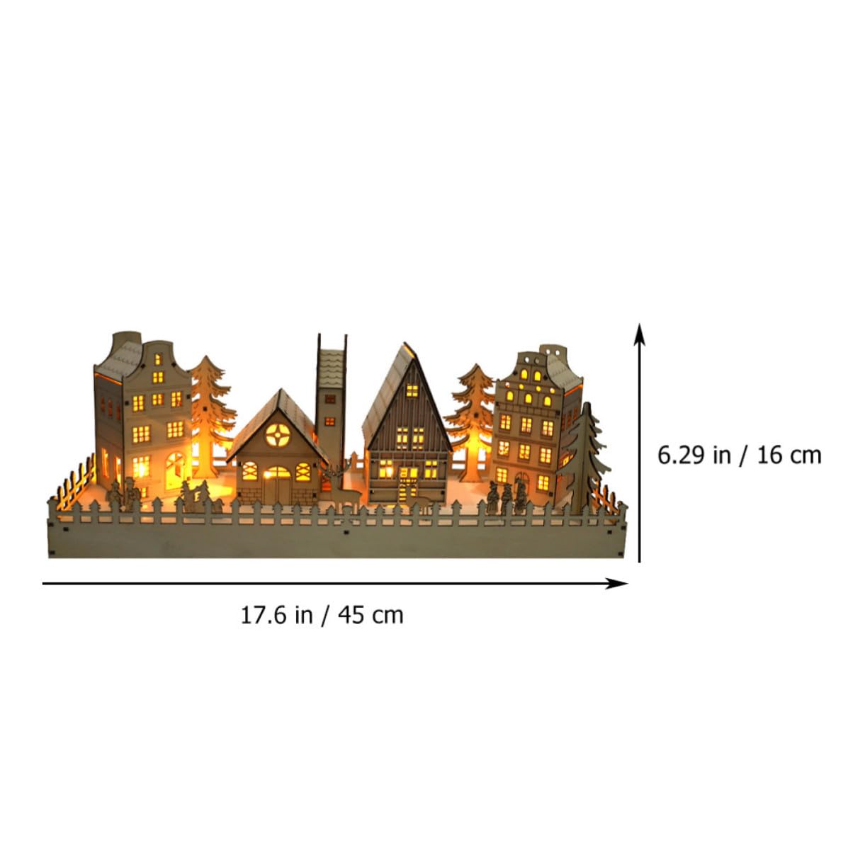 Weihnachten Party Holz Weihnachtsdekoration mit LED, Tischdekoration