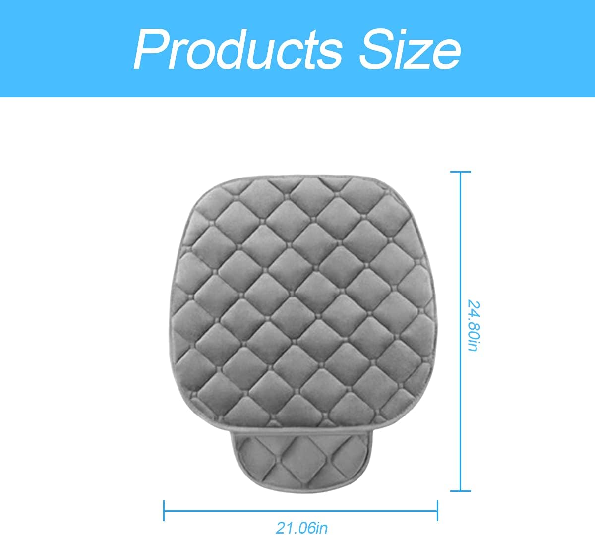 Seat Cover for Car, 2 Pack Car Front Seat Protector, Universal Seat Cushion for Most Cars, Vehicles, SUVs and More, Soft Comfort, Car Interior Accessories for Men Women (Gray) : Automotive