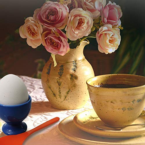 Kerafactum Cucharas de plástico naranja, cucharas de huevo, cucharas de plástico, cucharas de té, cucharas de plación… - Imagen 7