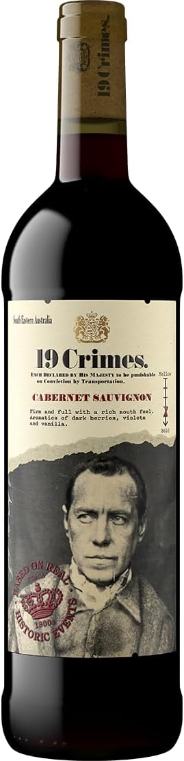 โ 19 Crimes Cabernet Sauvignon Red Wine, 75cl
