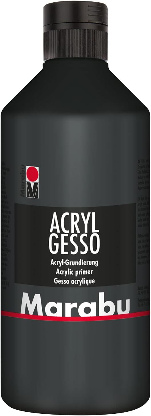 Fond De Peinture Cadence Gesso, Noir, 500 Ml - Préparation Surface Pour Artistes