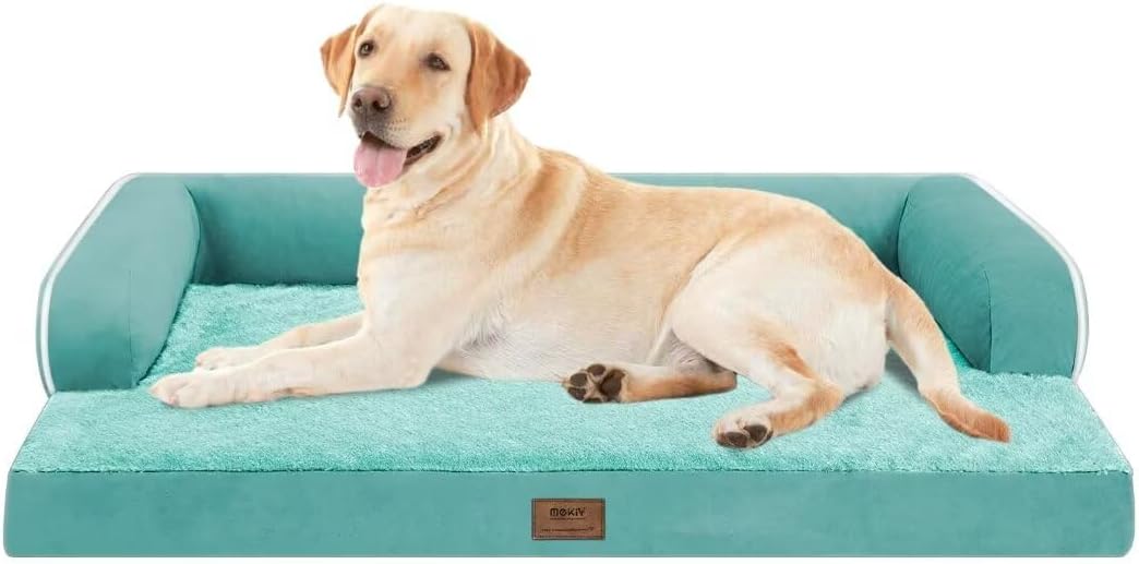 Dog Bed Medium Size Dog-Orthopedic Waterproof Bed for Dogs,Foam Couch Sofa with Washable Removable Cover & Non-Slip Bottom-Dark Grey