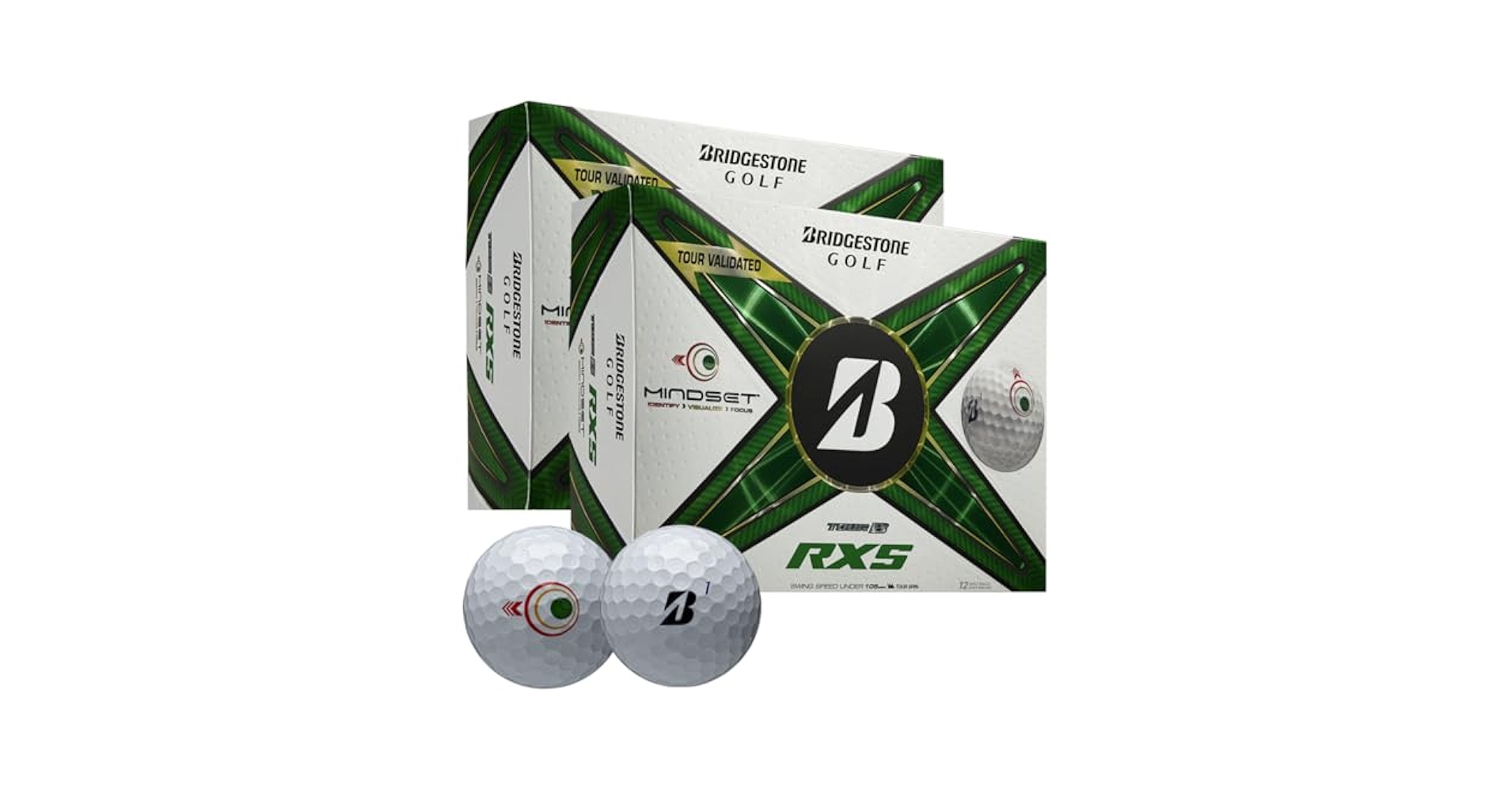 Amazon.com: Bridgestone Golf Tour B RXS Spring Double Dozen