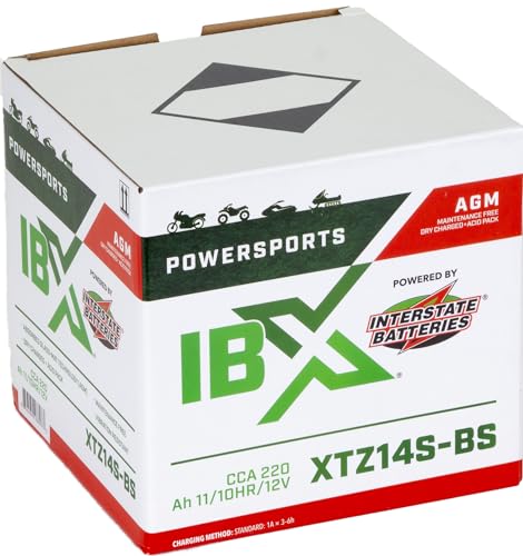 Image of Interstate Batteries IBX YTZ14S-BS Powersports Battery 12V 11Ah 220CCA AGM