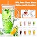 Birity 40OZ Borosilicate Glass Tumbler with Handle,Glass Cup with Lid and Straw-Reusable Iced Coffee Cup with Lid for Boba, Smoothies,Beer,Juice|Suitable for Gifts,Travel,Outdoor,Partys&Home
