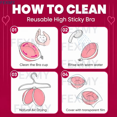 Image of Women's & Girl's Strapless Push Up Wire Free Stick On Invisible Bra, Sticky Liftup Silicone, Stick on Bra for Backless Dress Free Size B Cup
