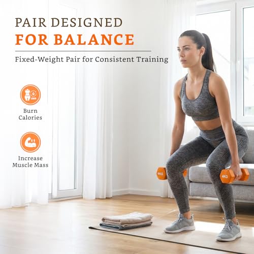 Image of Amazon Brand - Solimo Vinyl Dumbbell