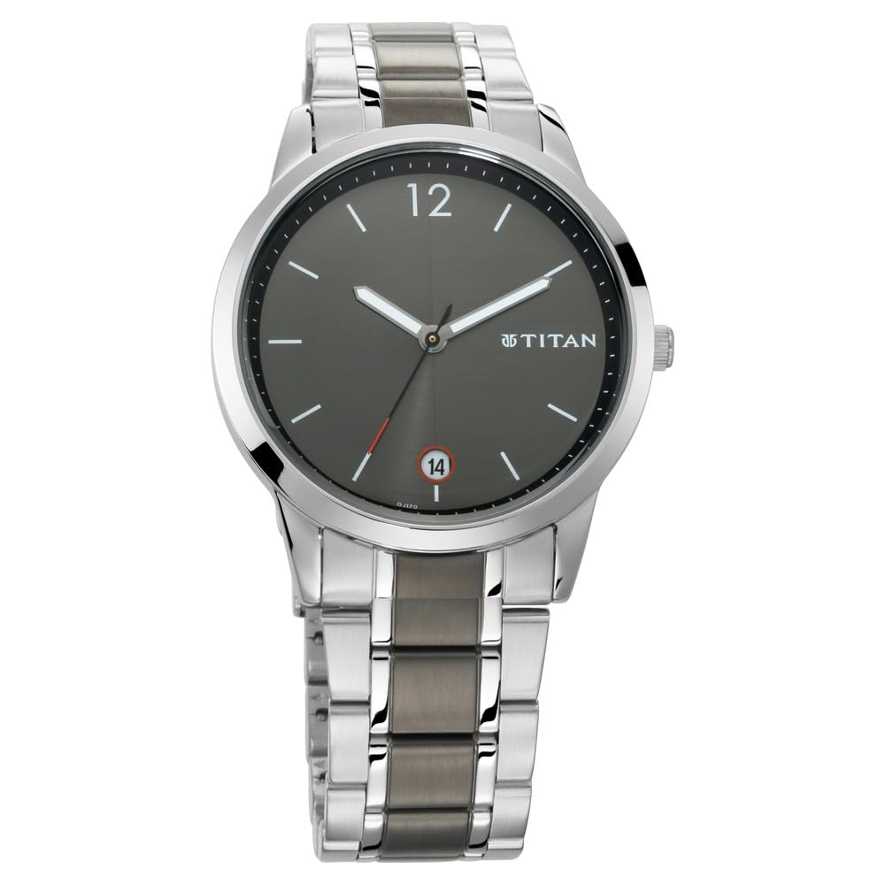 Titan Neo Analog Grey Dial Men's Watch-NM1806KM01 / NL1806KM01