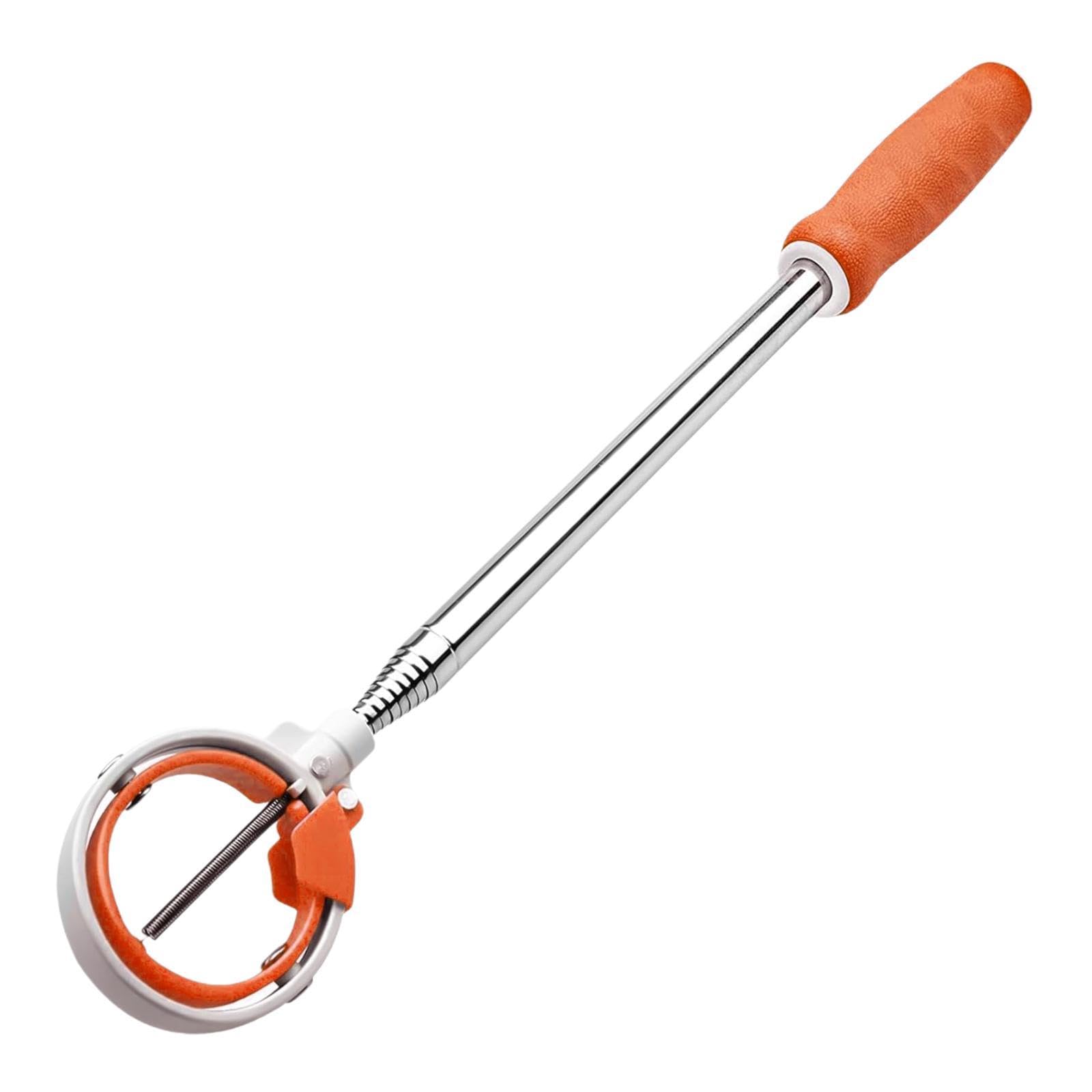 Raccoglitore Portatile per Palline da Golf con Gabbia in Acciaio Inossidabile, Impugnatura in Gomma Antiscivolo per Una Raccolta Verticale delle, Orangina