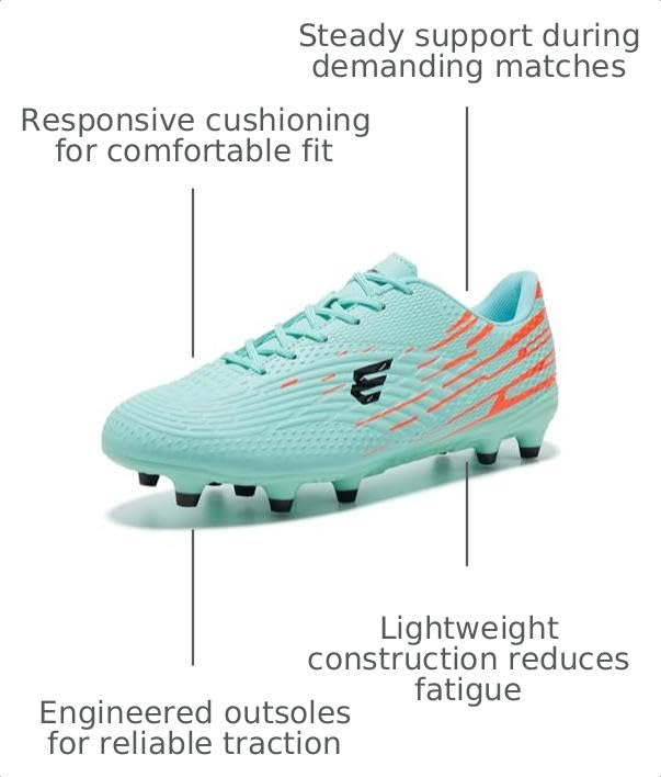 Image of Men's and Women's Soccer Cleats Rugby Boots Outdoor Football Shoes