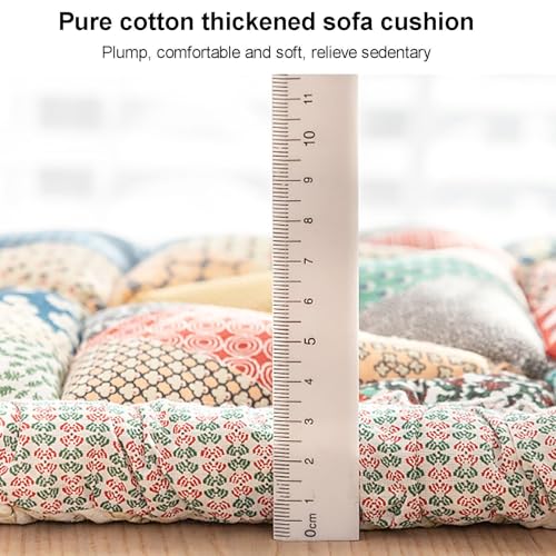 Housse de canapé matelassée en coton patchwork bohème antidérapante