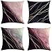 JgZATOA Coussin Housses De Coussin Taie d'oreiller Housse De Coussin Maison Chambre Canapé Housse De Coussin Décor De Voiture Motif Fuchsia 45 X 45 Cm