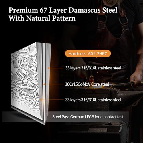 XINZUO-5-Pieces-Kitchen-Knife-Set-without-Block-Hand-Forged-67-Layers-Damascus-Steel-Professional-Chef-Knife-Set-Ultra-SharpOlive-Wood-Octagonal-Handle-Gift-Box