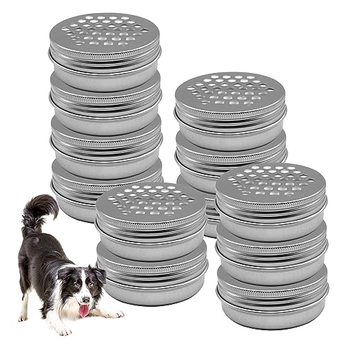 Takingup Training für Hunde, 12-teiliges Aluminium-Hundetrainingsset mit Geruchsbehältern und Deckeln, Hundenasen-Arbeitsgerät zur Geruchserkennung und -Arbeit