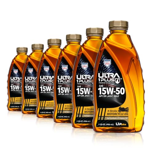 Image of 4T 15W-50 Full Synthetic Motorcycle Oil JASO MA2 API SN 6 Quarts