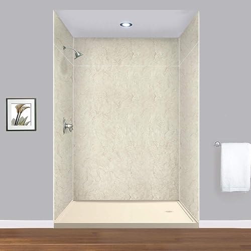 Miniatura 176 de Transolid EWKX483696-41 Expressions - Kit de pared de ducha de 6 paneles con extensión, 36 pulgadas de largo x 48 pulgadas de ancho x 96 pulgadas