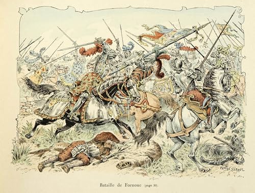 Décoration illustration tirée du livre histoire du chevalier Bayard