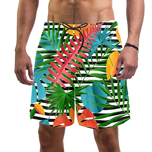 Maillots de bain pour hommes Lurnise short de plage tropical