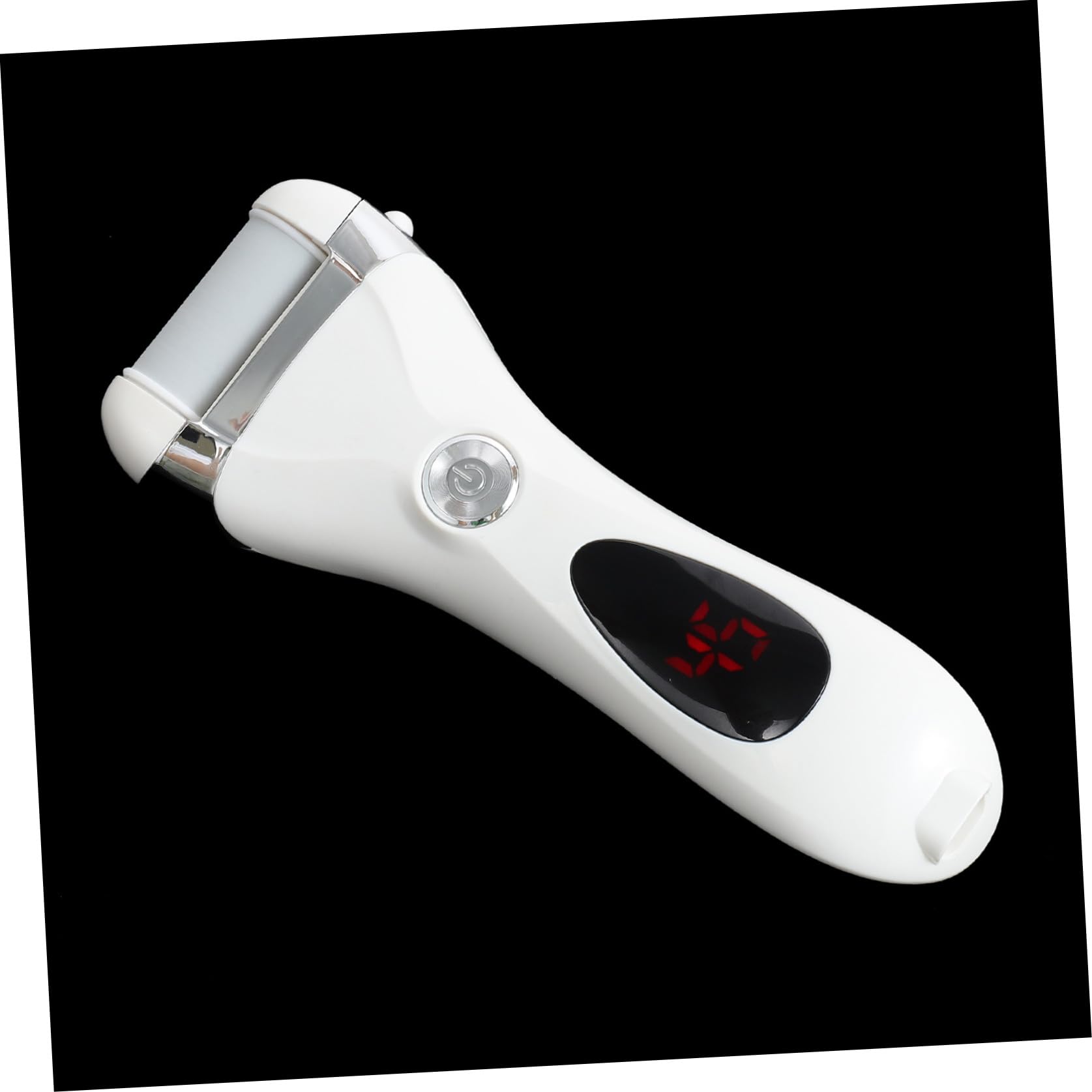 POPETPOP Pulidora Eléctrica para Pies Recargable Motor de 1200ma, Removedor de Callos y Tejido Muerto Masaje de Pies, Accesorio de Pedicura Profesional Blanco