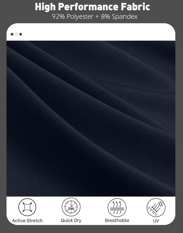 G Gradual Men's Golf Shorts with 5 Pockets 9" Light Weight Stretch Quick Dry Casual Dress Work Shorts for Men - Image 6