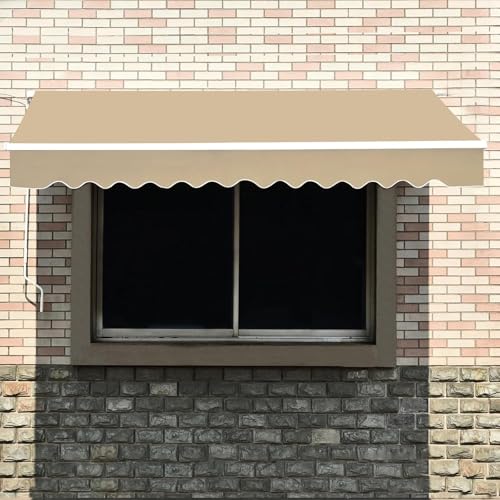 Toile pour auvent de terrasse manuelle idéale pour ombrager votre balcon