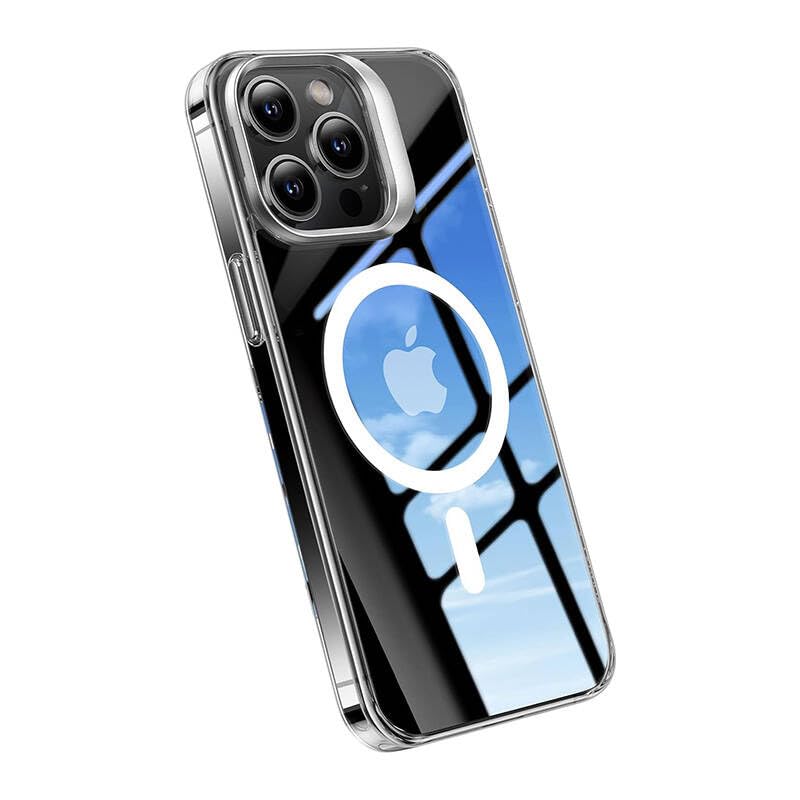 TORRAS UPRO Lstand Clear-Mag Coque de Protection Transparente pour iPhone 15 Pro