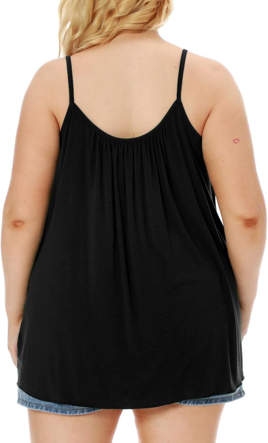 7th Element Plus Size Tank Tops for Women Camisoles Cami Dress Loose Fit Sleeveless Flowy Spaghetti Strap Summer - Image 2