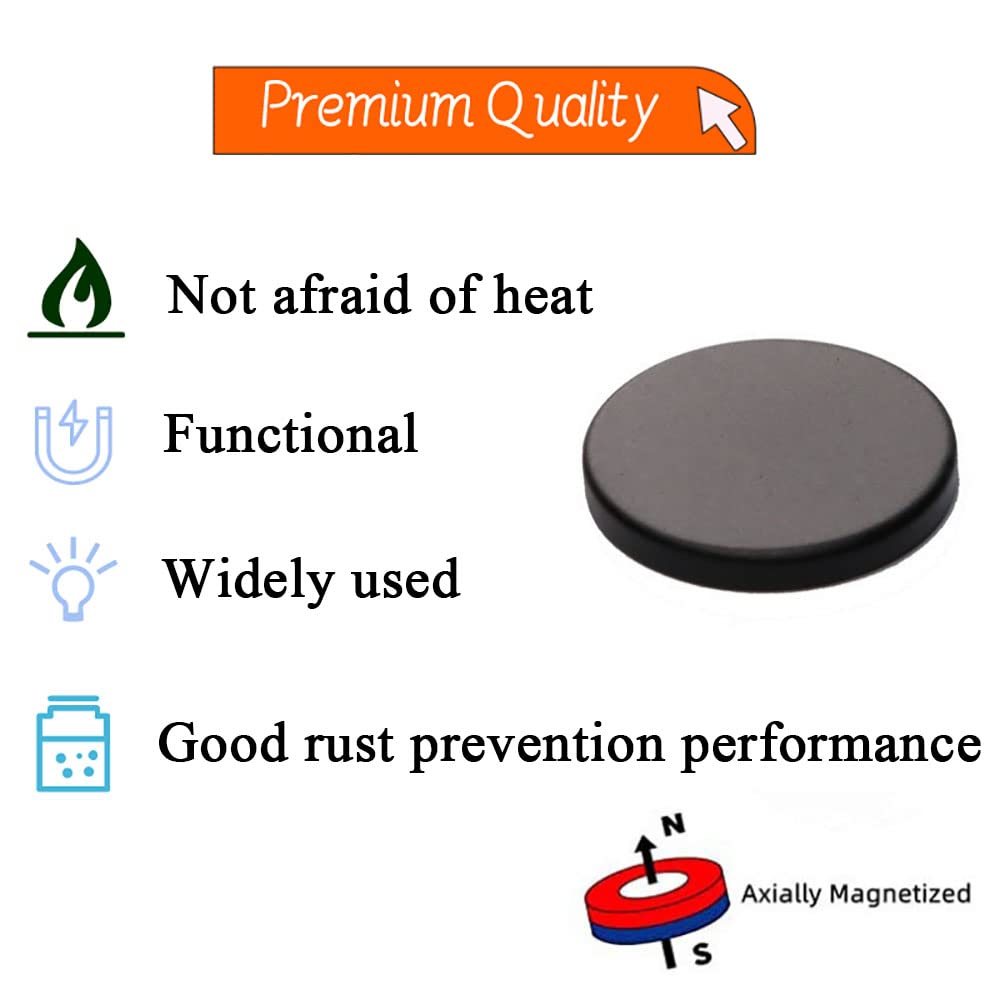 Ceramic Industrial Magnets - Bulk Lot of 40 Pcs Refrigerator Magnets - Tiny Round Disc Fridge Magnets - 1.26 Inch (32mm) - Magnets for Crafts, Science, Hobbies, Bottlecaps — Amazon image 4