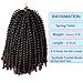4 Pack Spring Twist Braids Ombre Colors Crochet Braids Synthetic Braiding Hair Extensions Low Temperature Fiber 8inch 100g (8 INCH, T1B/33)