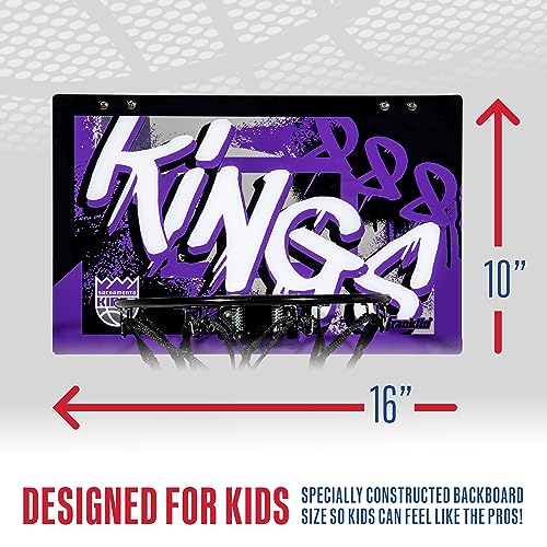 Franklin Sports NBA Over the Door Basketball Hoop - Sacramento Kings - image 4