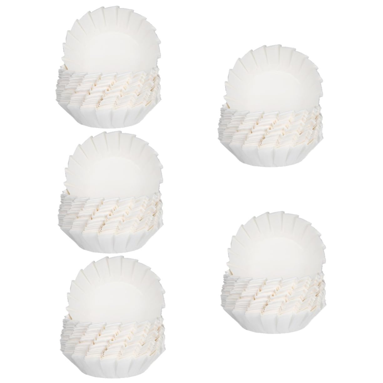 ABOOFAN 5 Sätze Kuchenform Bäckereibedarf Tosteter Muffin Förmchen Cupcake-papierförmchen Dessertbecher Aus Papier Muffinförmchen Für Hochzeiten Weihnachts-cupcake-förmchen 200 Stück * 5