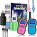 Wishouse Walkie Talkie Niños Recargable USB 2 Unidades,Portátil Transmisores-Receptores Largo Alcance con Cordones,Juguetes de Camping con Linterna,Navidad Cumpleaños Regalos por la Familia Infantiles