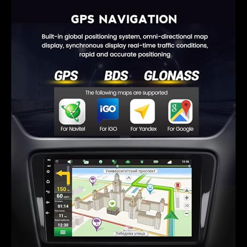 Radio de coche Android 12 GPS Bluetooth compatible con Geely Atlas 16-20 7