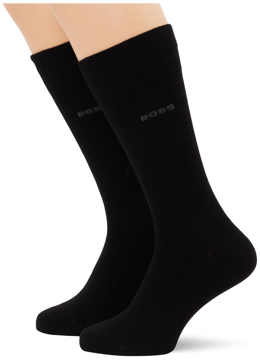 Boss Men's Black 2P Rs Bamboo 10270349 01 Regular Socks, 39-42