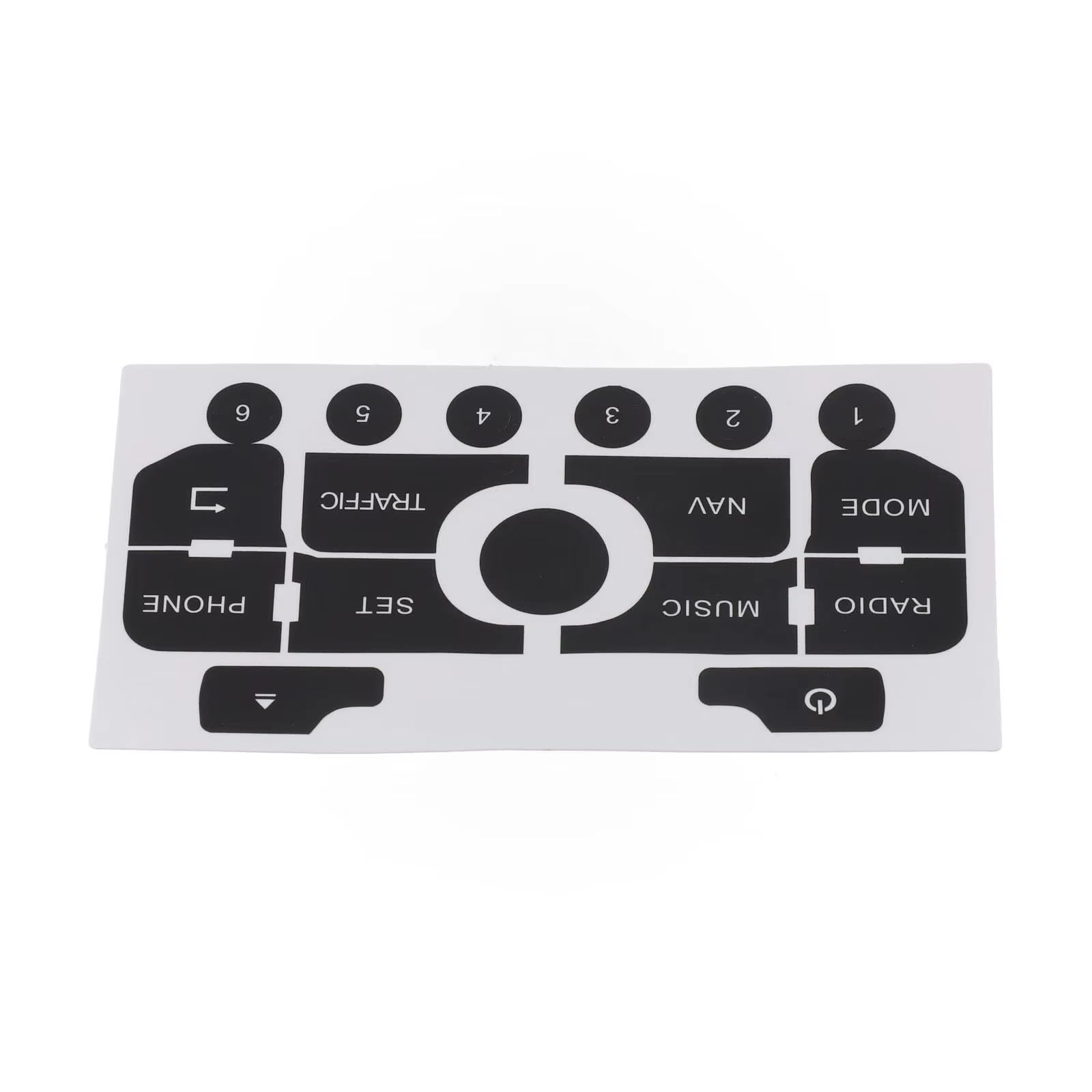 Repair Patch Compatible with Peugeot 308 3008 Car Button Repair Stickers Set of Stickers to Repair The Buttons On Your Nav Radio Audio Button Decals Stickers