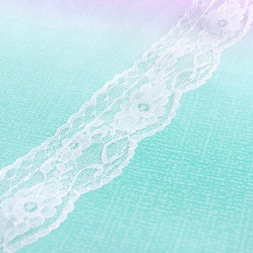 Xidi RAINBOW CURTAIN Curtains For Girls Bedroom Kids Room Unicorn Princess Theme Room Darkening 63 Inches Long Wall Decals Pink Purple Green thumb #7