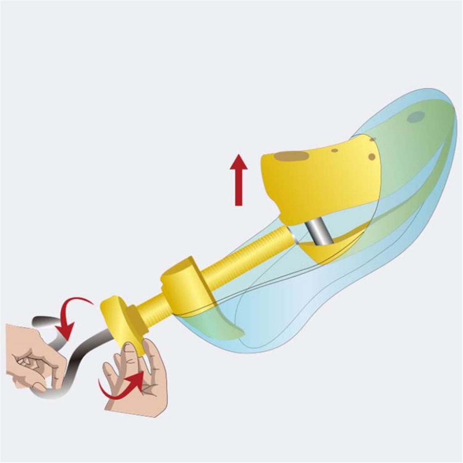 Ensanchador de botas para hombres, expansor de árbol de zapatos ajustable para pies anchos y gruesos, ensanchador de zapatos de plástico expansor de botas de tacón alto para mujeres, ensanchador de z
