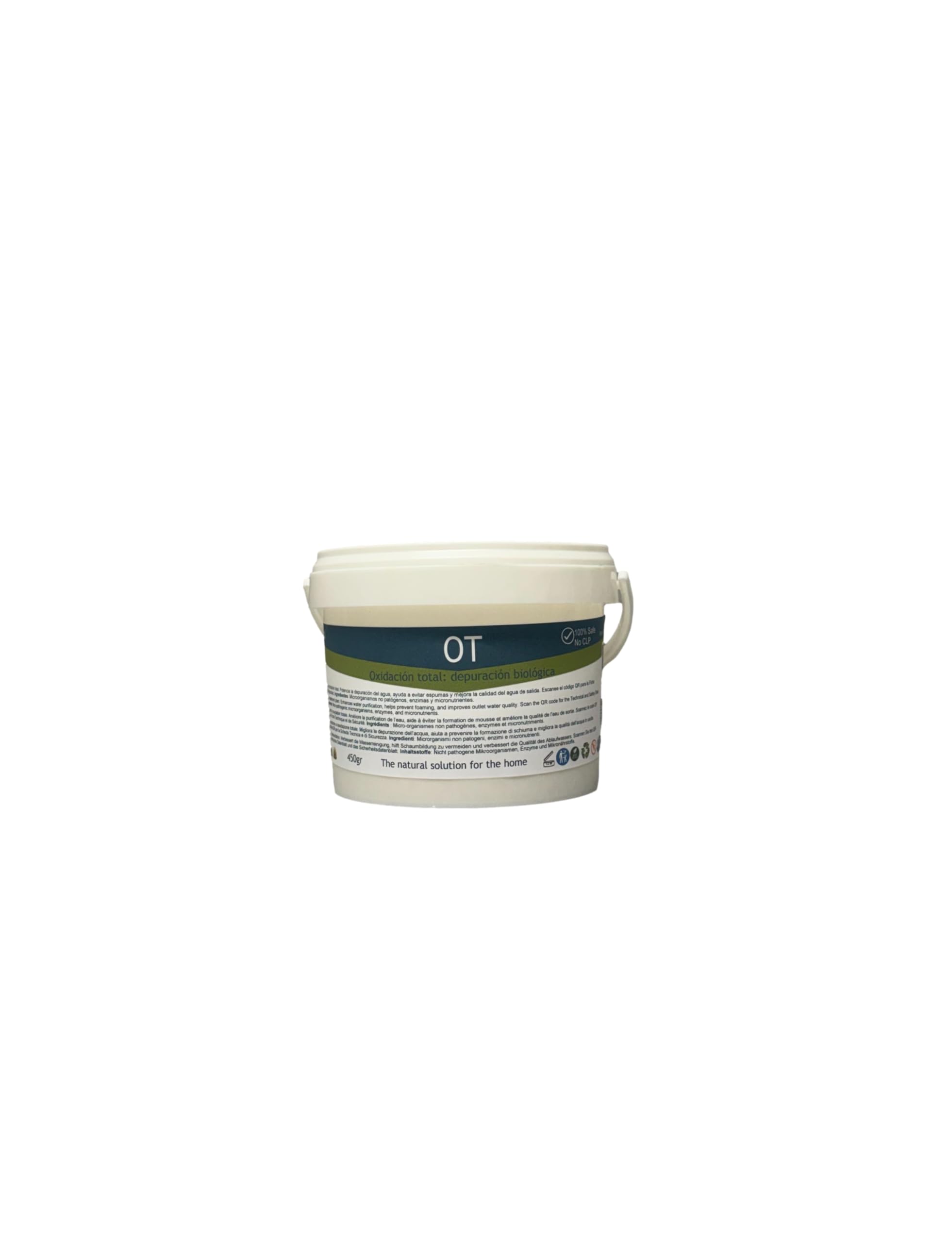OT - Activador biológico para Depuradora Biológica o de Oxidación Total Reduce fangos espumas olores Mejora Calidad del Agua de Salida para riego o Limpieza de Exteriores