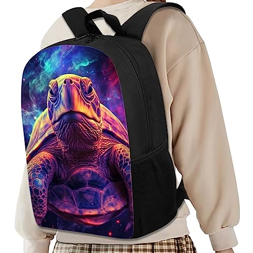 Black Kids Animal Sea Turtle Backpack for Boys Girls Lightweight Comfy Padded Durable Elementary School Backpack 17 Inch Novelty Student Child Personalized Bookbag2
