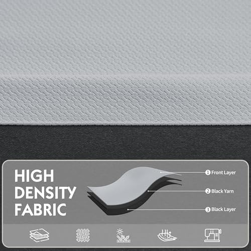 Image of FMFUNCTEX 100% Light Grey Blackout Curtains for Living Room, Curtains 63 Inches Long Weave Textured Thermal Insulated Curtains for Bedroom, Black Out Drapery Grommet Room Darkening 2 Panels
