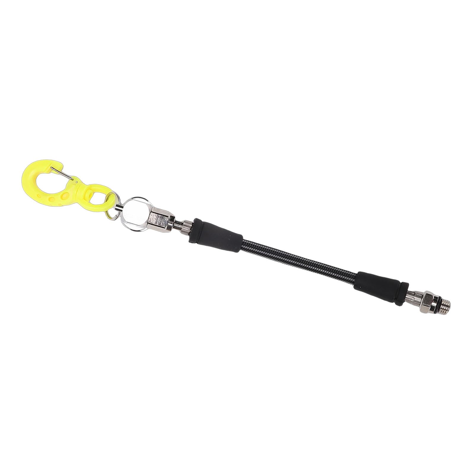 EMUKOEP Medidor de Presión de Buceo Pantalla Precisa Material Duradero de Fibra de Carbono ABS de Acero Inoxidable para Buceadores (15CM)