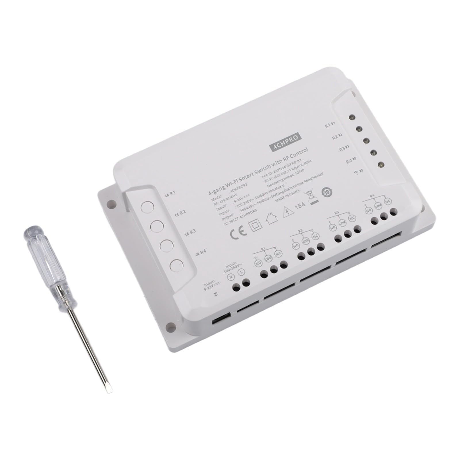 ZYWUOY per modulo interruttore luce SMART, relè WiFi a 4 canali con controllo RF per Alexa e casa, compatibile con 4CH R3 e 4CH PRO R3