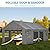 Thanaddo Carport 13'x 25' Heavy Duty Car Port with Roll-up Sidewall and Ventilated Windows with Removable Sidewalls,Portable Outdoor Garage for Car,Truck,Boat,Car Canopy,Gray Carports