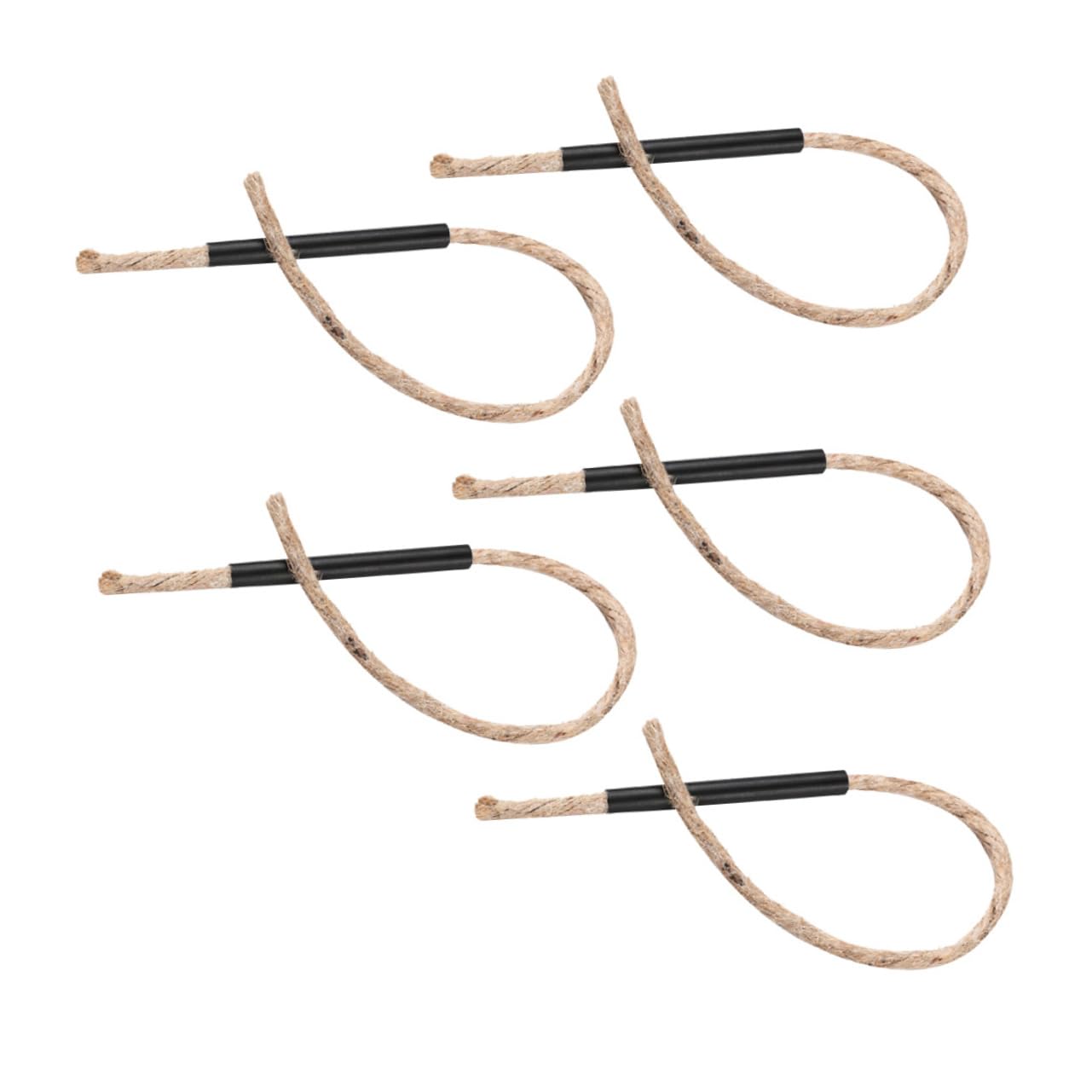 OSOLADY 5Pcs Flame Starter Rope Wind Resistant Outdoor Fire Starter with Sleeves for and Emergency Preparedness