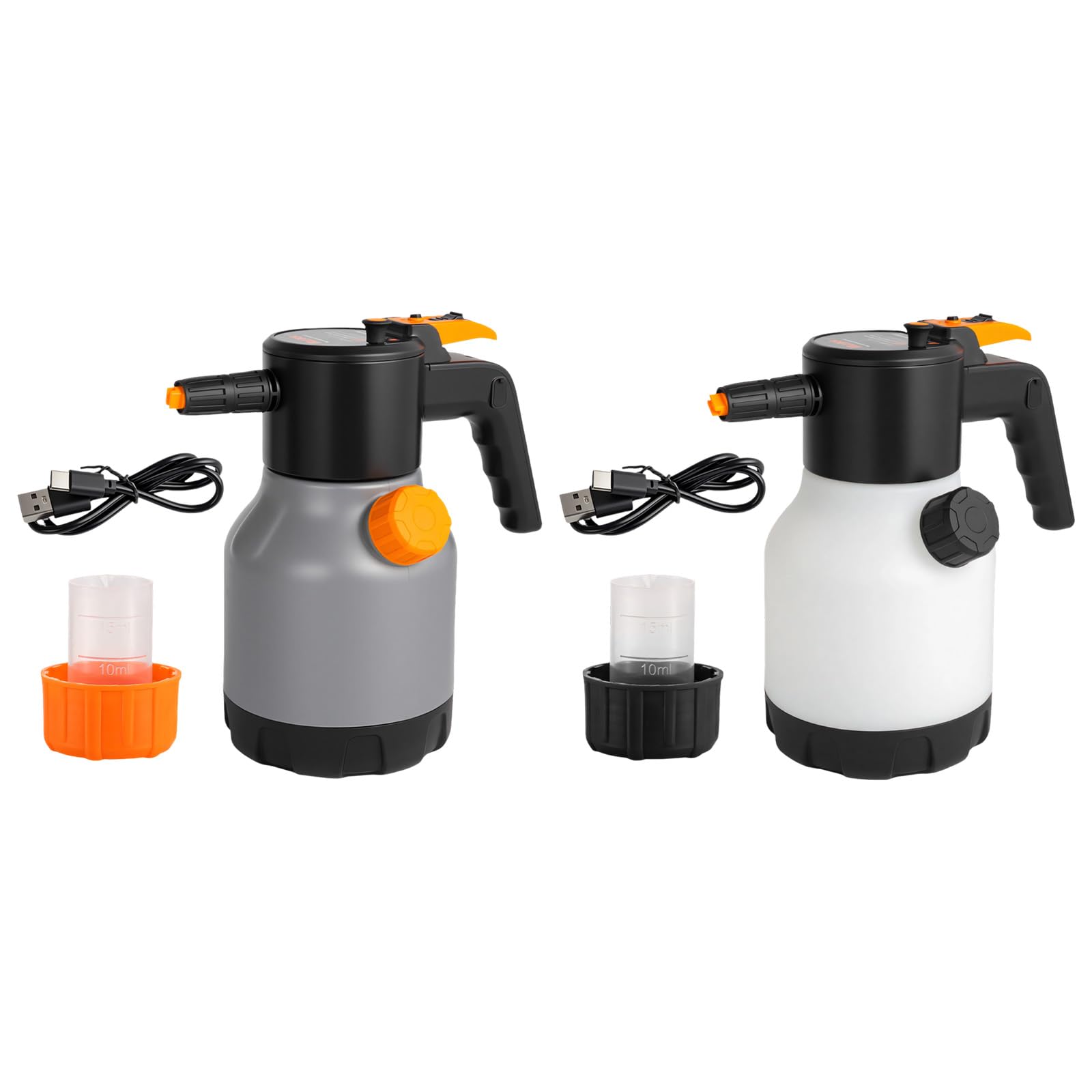 Aplicador eléctrico de espuma para lavado de coches, batería de 2600 mAh, capacidad de 1,7 L, USB, de carga rápida, aplicador de espuma inalámbrico para lavado de automóviles de alta presión