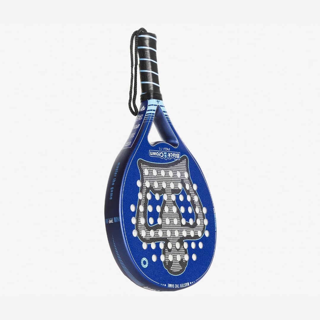 Black Crown - Piton 11 Padel Racquet - Round Shape - 3XPLY EVA Rubber - High Level Padel Players - Expert